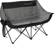View Double camping chair - Large-sized adult camping couple seat cushion suitable for two people. 650 pounds load-bearing capacity - Heavy-duty foldable camping chair, equipped with a cooling bag, suitable for outdoor activities and beach use. image 3