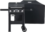 View Grills 4-Burner Liquid Propane Gas Grill, Silver Stainless Steel Grill Outdoor Patio Garden Barbecue Grill with Clearview® Lid and One Foldable Shelf, Mesa400MF image 2