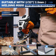 View Portable Electric Welding Machine,110V Portable Welder Handheld with IGBT Inverter 5 Variable Current Adjustment,Portable ARC Welder Gun, Fits for 3/32" Wire Rods (Grey) image 3