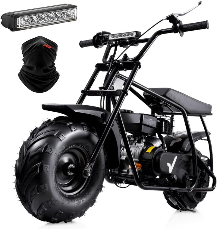 Mini Dirt Bike GMB100, 99 CC Gas Powered Mini Bike 4 Stroke 3HP, Off Road Mini Bikes for Kids and Adult, Trail Bike Up to 24 Mph, Weight Support Up to 185 LBS (Black)
