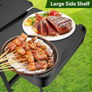 View Outdoor Grill Table Cart 57"x24"x35", Outdoor Kitchen Island with Storage & Large Tabletop for Blackstone Griddle, Ooni Pizza Oven, Ninja Woodfire Grill, BBQ Station, Dining Cart, Rolling BBQ Table image 3