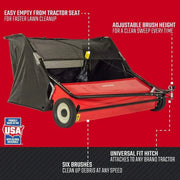 View CMXGZBF7124546 52 Tow Lawn Sweeper, Black image 2