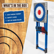 View EastPoint Deluxe Steel Frame Axe Throw Target Game Set image 2
