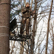 View 21-Foot 2-Person Ladder Treestand, Heavy-Duty Hunting Tree Stand with Ladder, Elevated Outdoor Hunting Platform image 2