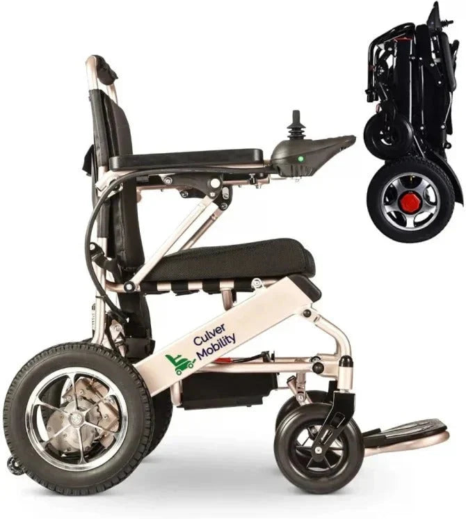2025 Silla de ruedas eléctrica Culver Mobility, Scooter eléctrico motorizado, plegable y ligera, aprobada por la FDA, para viajes en avión (Regalo de