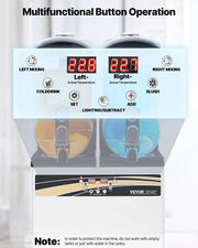 View 15L x 2 Double-Tank Commercial Slushy Machine, Stainless Steel, Frozen Drink Machine image 6