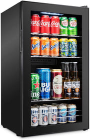View Ivation 101-Bottle Wine Cellar, Freestanding Mini Fridge - Stainless Steel image 3