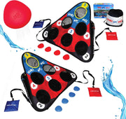 View Fun Pool Game for Adults and Family | Stonne Skipping Meets Swimming Pool Cornhole Game Floating | Fun For All Ages, Easy Setup, Well Made | Portable Water and Lake Toy | image 1