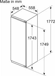 View BOSCH Frigorífico Cooler KIR81ADD0 Clase D 1,775mX55.8cm Integrable Blanco image 3