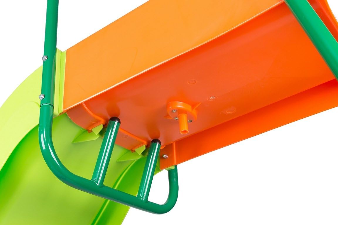 10-Foot Outdoor Playground Slide for Kids, Freestanding Plastic Backyard Slide, Large Swing Set Slide, Outdoor Play Equipment for Ages 4-8