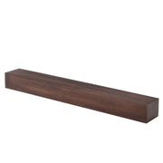 View 72 Inch Solid Pine Fireplace Mantel, Wall Mounted Floating Shelf in Brown image 4