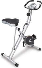 View Compact folding exercise bike, 8 different intensity level fixed bikes, featuring Bluetooth tracking function and option for tablet stand. image 1