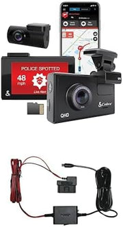 View Intelligent driving recorder kit with rear camera Kober 2.5A micro USB hard wire kit image 1