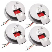 View i4618 4-Pack Hardwired Smoke Alarm with Ionization Sensor, 120V AC, 9V Battery Backup image 2