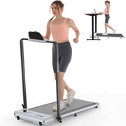 View ANCHEER Portable Folding Walking Pad 300lb, 7.5 MPH Under Desk Treadmill with Remote Control LED Display,2 in 1 Walking Pad Treadmill for... image 3