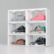 View Lightning Collection Storage Box - Voice Control - Easy Access Storage Shoe Box, Stackable Shoe Storage Box, Equipped with Transparent Plastic Door, Suitable for Sports Shoes (11.2 x 14.9 x 8.8 inches (6 sets), White) image 2