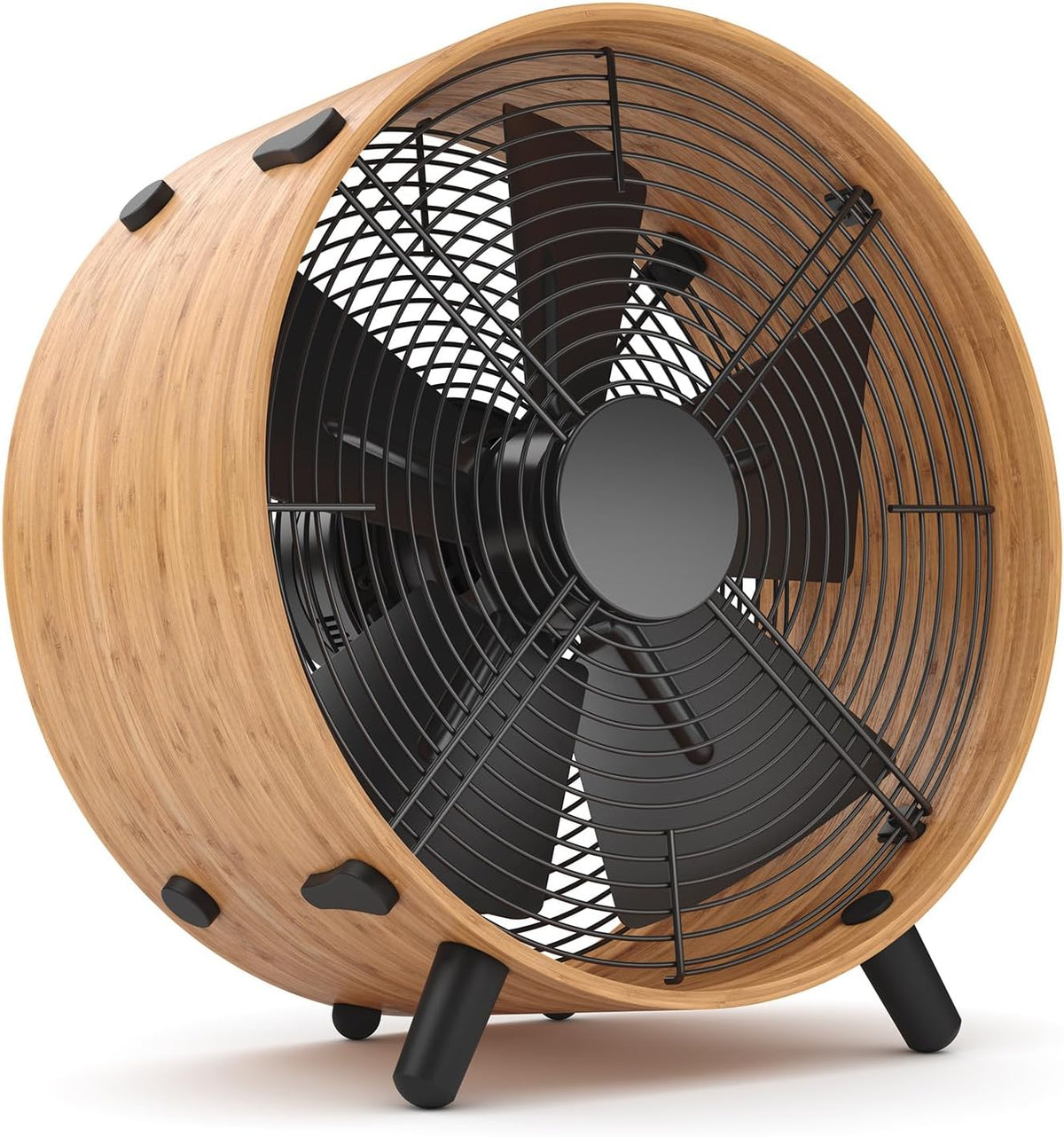 Stadler Form Ventilator Otto, aus Bambus, mit 3 Geschwindigkeiten, ideal im Sommer und fürs Schlafzimmer, Wohnzimmer und Büro geeignet, einfache
