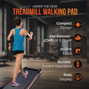 View Cardio Flex Folding Treadmill Running Machine Dual Display Screen, 220 lbs. Capacity image 6