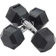 View Inspire Fitness 210 lb. (5-30 lb.) Rubber Dumbbell Set with 6 pair Vertical Rack image 2