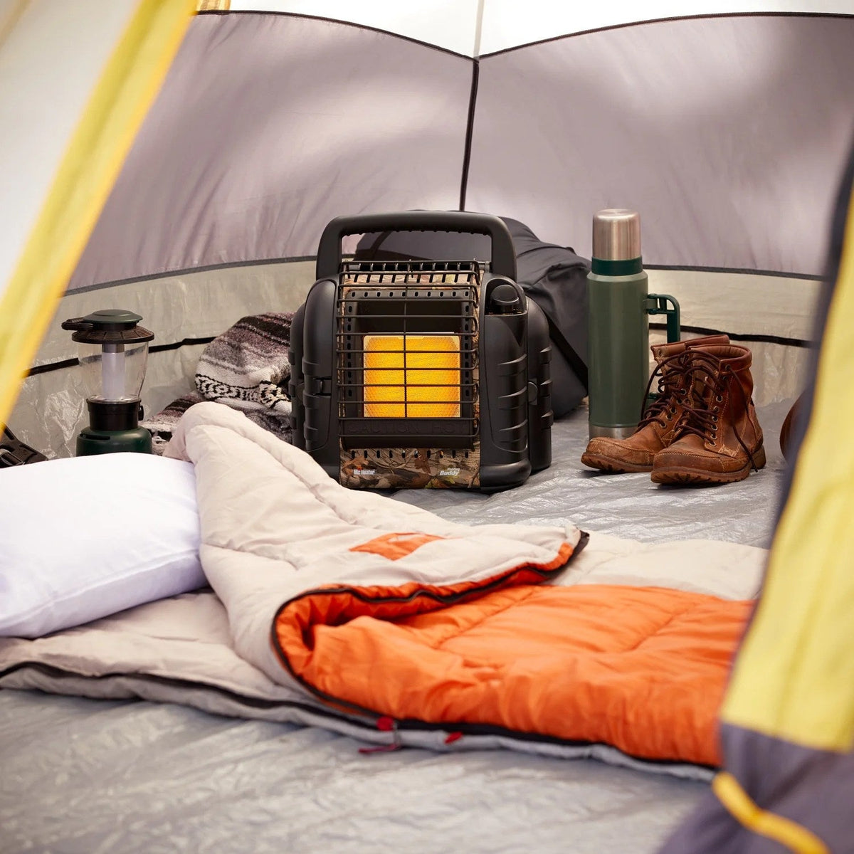 12,000 BTU Portable Propane Heater – 2 Heat Settings, ODS Safety Shut-Off, Camo