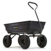 View Poly Garden Dump Cart with Easy to Assemble Steel Frame image 1