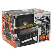 View Blackstone 4-Burner 36" Propane Outdoor Griddle with Air Fryer and Hood image 3