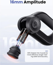 View Professional massage gun - deep tissue impact massage, 16mm amplitude, suitable for professional muscle massager for athletes, can relieve pain, quiet electric back massager, as a gift for him image 2