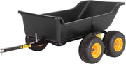 View Heavy Duty Tandem Axle Cubic Foot ATV UTV Lawn Mower Trailer TA1200 and Wide Track Rubber Wheels Hauling Outdoor-Black, 1200 lbs. -15 cu.ft image 2