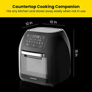 View CHEFMAN Multifunctional Digital Air Fryer Rotisserie, Dehydrator, Convection Oven image 2