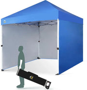 View 10X10 Comercial Instant Canopy Pop Up Tent with Center Lock (10x10 with 4 Sidewalls, Grey) image 1