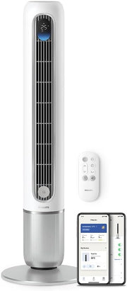View Philips Smarter Turmventilator 7000 Series – 8,4 m/s stark, ultraleise 22 dB, energieeffizient, App & Fernbedienung, Wlan, 12 Stufen, Schlafmodus, image 1