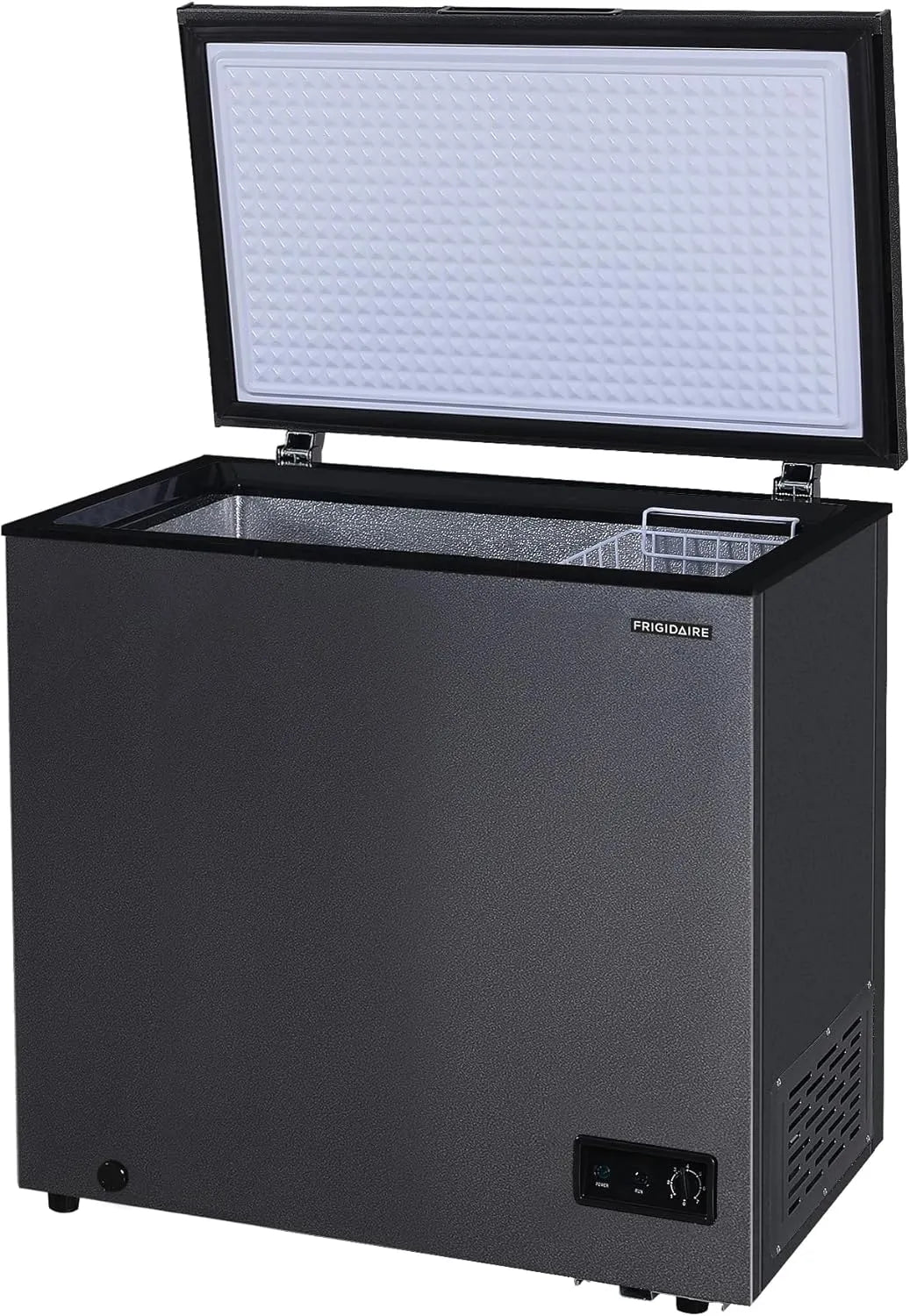 7 Cu. Ft. Chest Freezer with Adjustable Thermostat and Removable Basket, Granita Finish