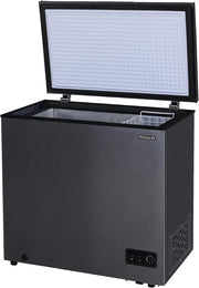 View 7 Cu. Ft. Chest Freezer with Adjustable Thermostat and Removable Basket, Granita Finish image 3