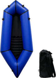 View Lightweight Packrafts, TPU Inflatable Kayak for Flat Water Rafting Camping Trip/Fishing/Water Adventures 1 Person/2 Person Packraft, 330lb/660lb Weight Capacity image 1