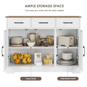 View Modern Farmhouse Sideboard Buffet Cabinet image 4