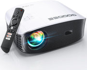 View Intelligent 4K projector, equipped with 5G WIFI and Bluetooth functions, supports Dolby sound effect, outdoor projector, 400-inch zoom home theater projector, compatible with TV stick. image 1