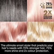 View 1-inch flat hair clip straightener, ceramic straightener, professional hair styling tool, suitable for strong hair texture, adding shine and protecting more hair color. image 2