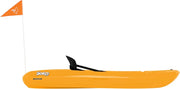 View Pelican Solo EVO DLX - Kids Sit on top Kayak with Paddle and Decals - Mango - Twin Tunnel Hull with Swim up Deck - Lighweight & Durable image 3