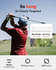 View 1200 Yards Laser Range Golf Rangefinder with Slope image 2
