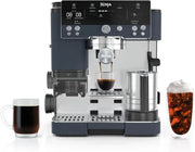 View Italian coffee machine, drip coffee machine, rapid cold brew coffee machine, integrated grinder, hand-free milk frother, equipped with a strike plate, water filter, cleaning sheet, descaling agent image 3