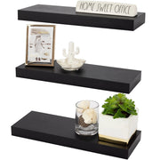 View 16 Inch Floating Wall Shelves, 3 Pack Farmhouse Hanging Display and Storage Shelves image 2