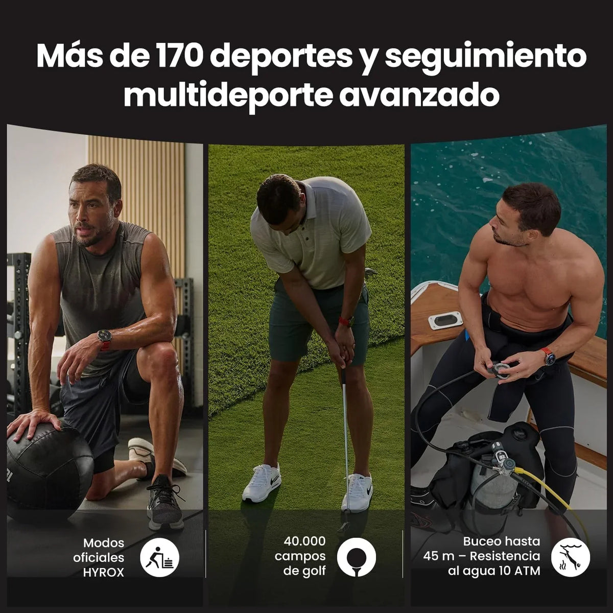 Amazfit Balance 2 Reloj Inteligente Hombre 47mm, Pantalla AMOLED 1,5" Cristal de Zafiro, smartwatch con NFC, GPS, batería de 21 días, 170+ Modos