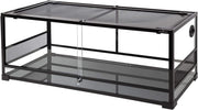View 67-Gallon Reptile Terrarium with Sliding Glass Doors, 48 x 18 x 18 Inches image 2