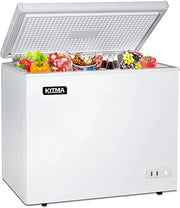 View Commercial Top Chest Freezer 7 Cu. Ft - Deep Ice Cream Freezer with Wire Storage Basket, Solid Door, for Groceries, Kitchen, Restaurant White image 1