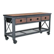 View Building Products 72 in. 3-Drawers Rolling Industrial Workbench and Wood Top image 1