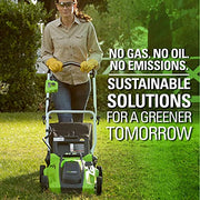 View 40V 16-Inch Cordless Electric Lawn Mower with 4.0Ah Battery and Charger image 2