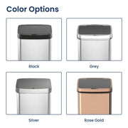 View 13 Gallon Touchless Motion Sensor Trash Can, Automatic Hands-Free Kitchen Garbage Bin with Sensor Lid image 6