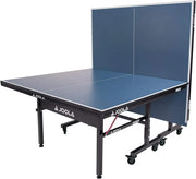 View Inside Professional MDF Indoor Ping Pong Table with Quick Clamp Table Tennis Net and Post Set - 10 Minute Easy Assembly - Tournament Quality - Foldable with Single Player Playback Mode image 4