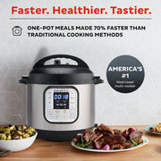 View Instant Pot Duo 6 Qt Electric Pressure Cooker 7 In 1 with Easy Release Steam Switch image 2