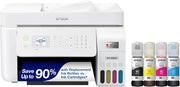 View Epson EcoTank ET-4800 Wireless All-in-One Inkjet Printer, Scanner, Copier, Fax, ADF, Ethernet, White image 1